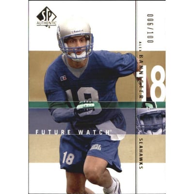 2001 SP Authentic Rookie Gold 100 #122 Alex Bannister