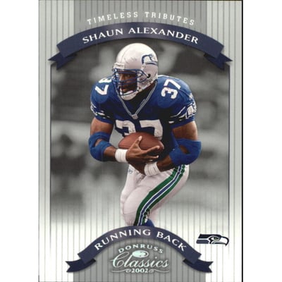 2002 Donruss Classics Timeless Tributes #94 Shaun Alexander