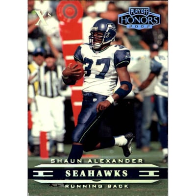 2002 Playoff Honors X's #83 Shaun Alexander