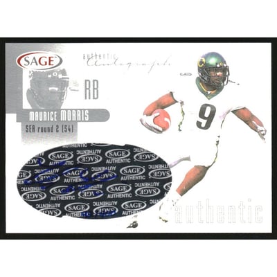 2002 SAGE Autographs Silver #A28 Maurice Morris/400