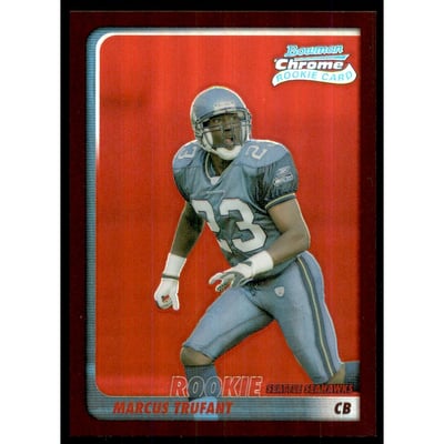 2003 Bowman Chrome Red Refractors #127 Marcus Trufant