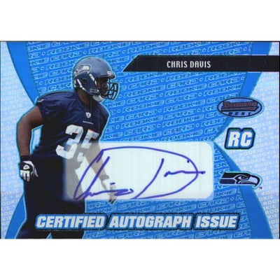 2003 Bowman's Best Blue #160 Chris Davis AU