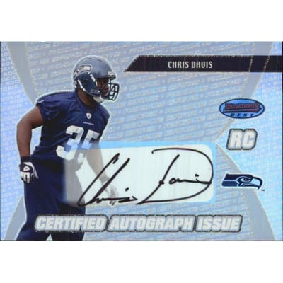 2003 Bowman's Best #160 Chris Davis AU RC