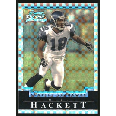 2004 Bowman Chrome Xfractors #184 D.J. Hackett