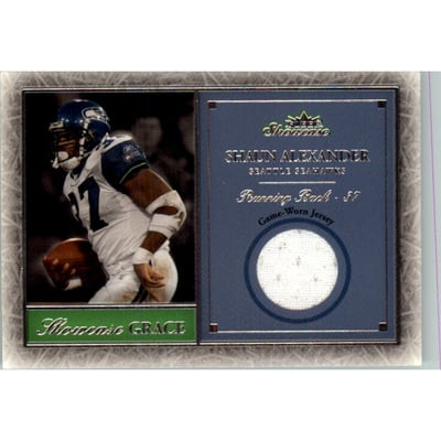 2004 Fleer Showcase Grace Game Used #SA1 Shaun Alexander