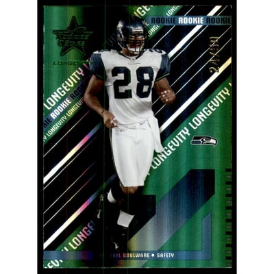 2004 Leaf Rookies and Stars Longevity Emerald #248 Michael Boulware
