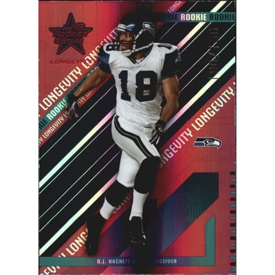 2004 Leaf Rookies and Stars Longevity Ruby #214 D.J. Hackett