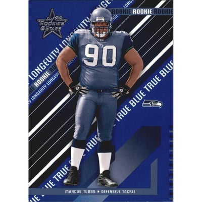 2004 Leaf Rookies and Stars Longevity True Blue Parallel #188 Marcus Tubbs