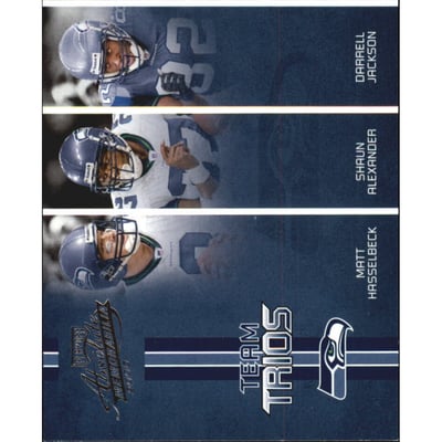 2005 Absolute Memorabilia Team Trios #14 Matt Hasselbeck/Shaun Alexander/Darrell Jackson
