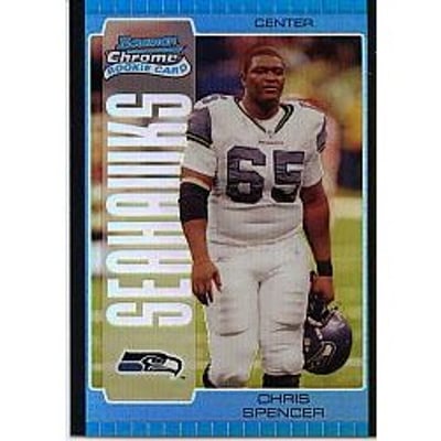 2005 Bowman Chrome Blue Refractors #208 Chris Spencer