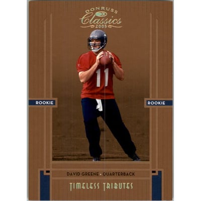2005 Donruss Classics Timeless Tributes Bronze #223 David Greene