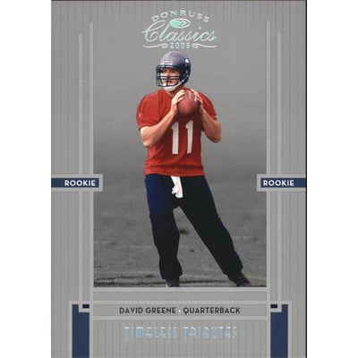 2005 Donruss Classics Timeless Tributes Silver #223 David Greene