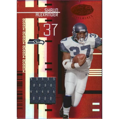2005 Leaf Certified Materials Mirror Red Materials #108 Shaun Alexander