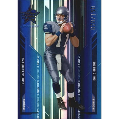 2005 Leaf Rookies and Stars Longevity Sapphire #219 David Greene