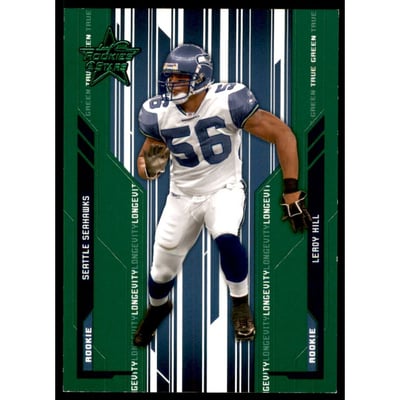 2005 Leaf Rookies and Stars Longevity True Green Parallel #143 Leroy Hill
