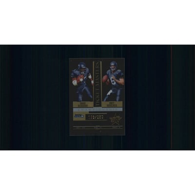 2005 Leaf Rookies and Stars Ticket Masters Gold Championship #TM4 Shaun Alexander/Matt Hasselbeck