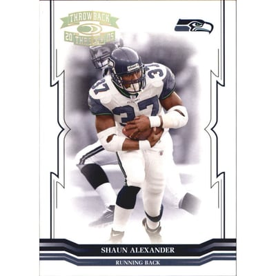 2005 Throwback Threads Gold Holofoil #129 Shaun Alexander