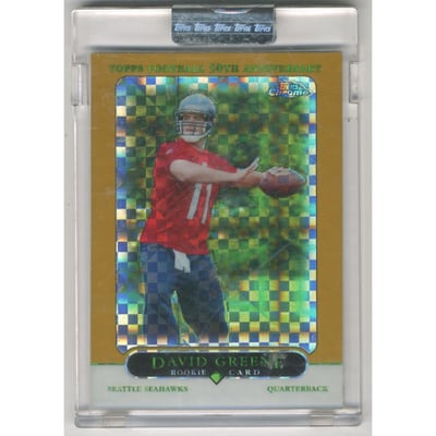 2005 Topps Chrome Gold Xfractors #178 David Greene
