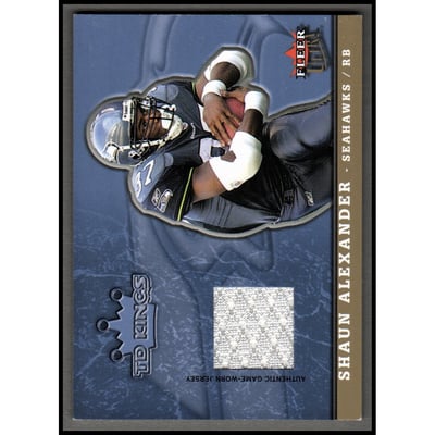 2005 Ultra TD Kings Jerseys Gold #SA Shaun Alexander