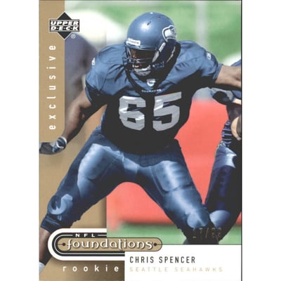 2005 Upper Deck Foundations Exclusive Gold #187 Chris Spencer