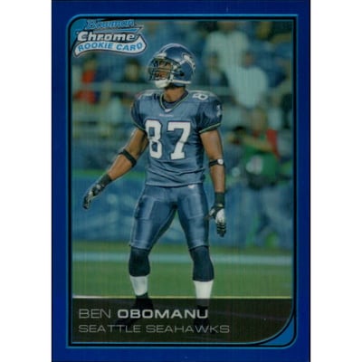 2006 Bowman Chrome Blue Refractors #25 Ben Obomanu