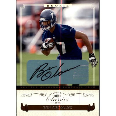 2006 Donruss Classics #164 Ben Obomanu AU/899 RC