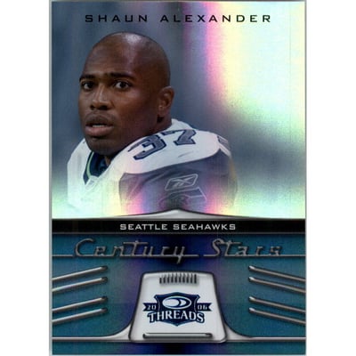 2006 Donruss Threads Century Stars Blue #14 Shaun Alexander