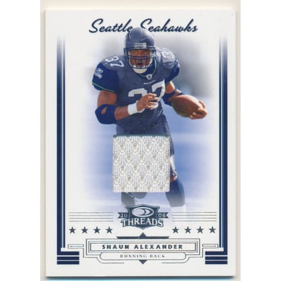 2006 Donruss Threads Jerseys #84 Shaun Alexander/200