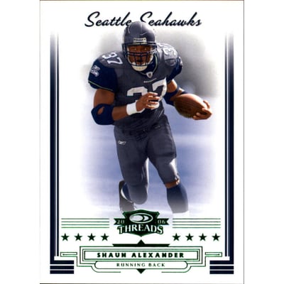 2006 Donruss Threads Retail Green #84 Shaun Alexander