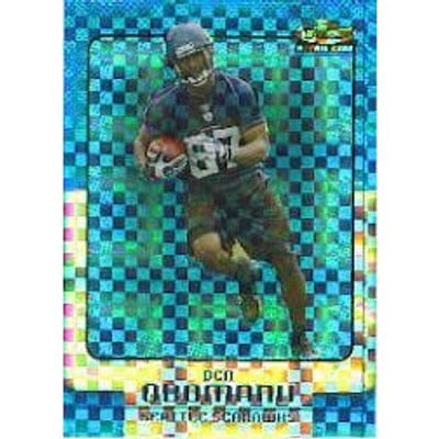 2006 Finest Blue Xfractors #22 Ben Obomanu
