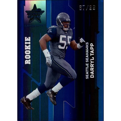 2006 Leaf Rookies and Stars Longevity Target Sapphire Parallel #166 Darryl Tapp
