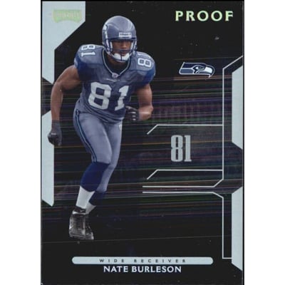 2006 Playoff NFL Playoffs Gold Proof #44 Nate Burleson