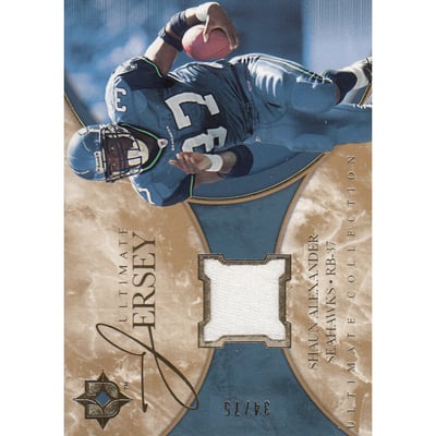 2006 Ultimate Collection Jerseys Silver #ULSA Shaun Alexander