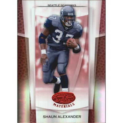 2007 Leaf Certified Materials Mirror Red #71 Shaun Alexander