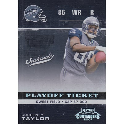2007 Playoff Contenders Playoff Ticket #131 Courtney Taylor