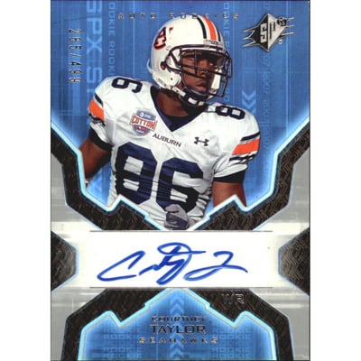 2007 SPx #165 Courtney Taylor AU RC