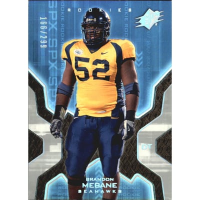 2007 SPx Silver Holofoil Rookies #149 Brandon Mebane