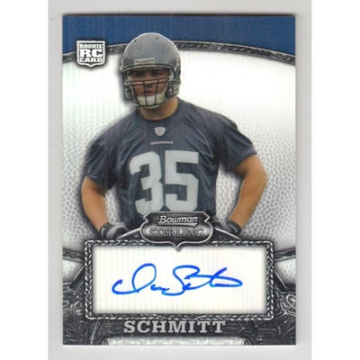 2008 Bowman Sterling Refractors #106 Owen Schmitt AU