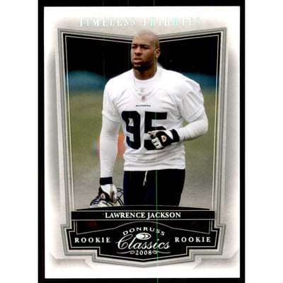 2008 Donruss Classics Timeless Tributes Silver #208 Lawrence Jackson