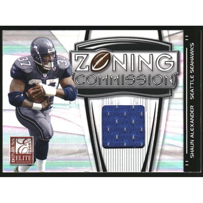 2008 Donruss Elite Zoning Commission Jerseys #20 Shaun Alexander