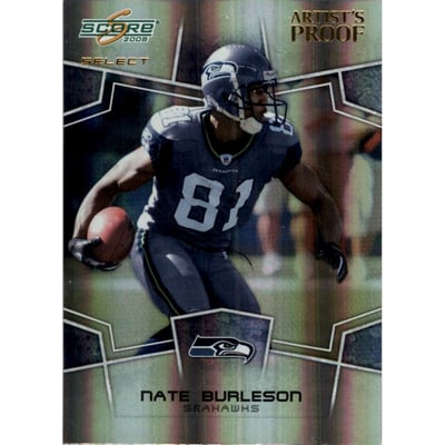 2008 Select Artist's Proof #284 Nate Burleson