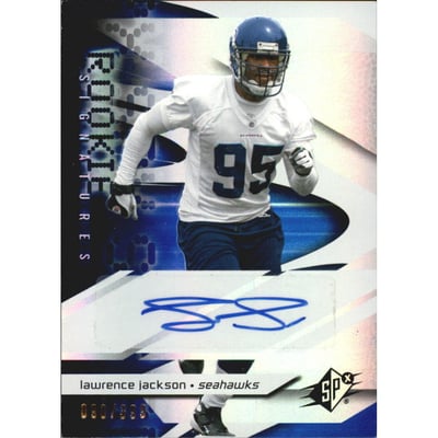 2008 SPx #218 Lawrence Jackson AU RC