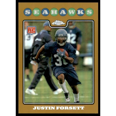 2008 Topps Chrome Gold Refractors #TC197 Justin Forsett