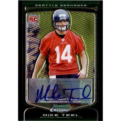 2009 Bowman Chrome Rookie Autographs #160 Mike Teel E