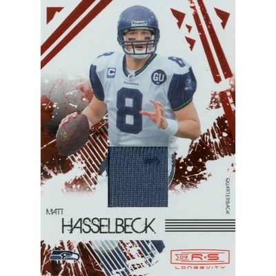 2009 Donruss Rookies and Stars Longevity Materials Ruby #88 Matt Hasselbeck/299