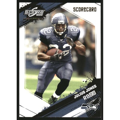 2009 Score Inscriptions Scorecard #258 Julius Jones