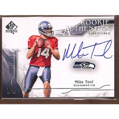 2009 SP Authentic #322 Mike Teel AU RC
