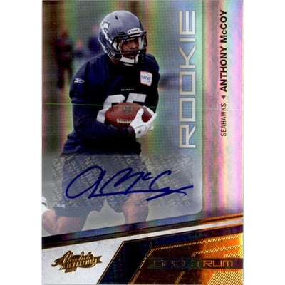 2010 Absolute Memorabilia Spectrum Gold Autographs #106 Anthony McCoy/99