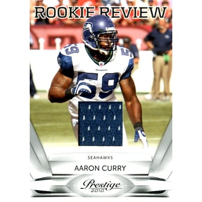 2010 Prestige Rookie Review Materials #18 Aaron Curry