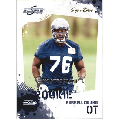2010 Score Signatures #385 Russell Okung